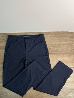 Liverpool Los Angeles Navy Textured Trouser Pants Size 10/30